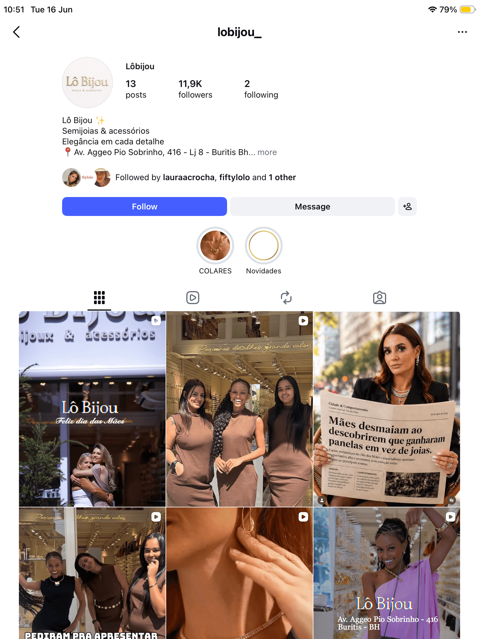 Instagram Lô Bijou