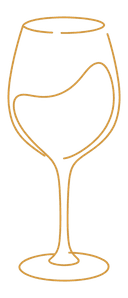 Verre à vin, doré