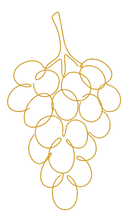 Grappe de raisin, dorée